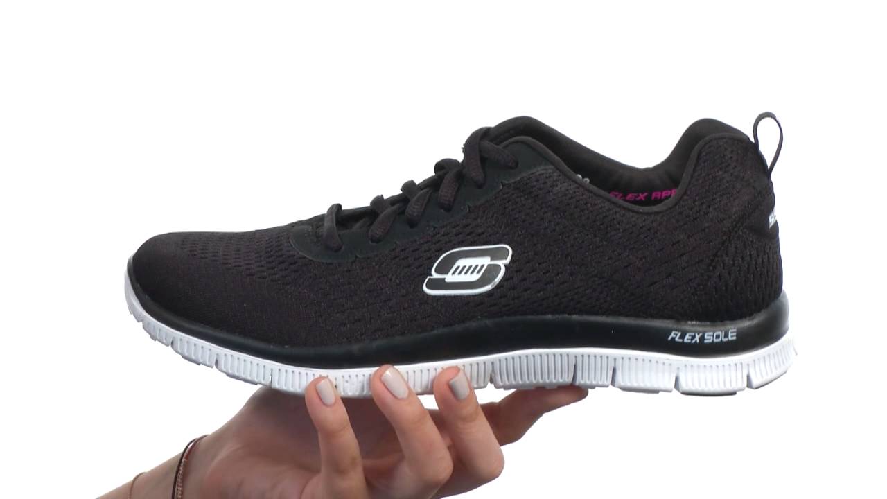 skechers flex appeal obvious choice black