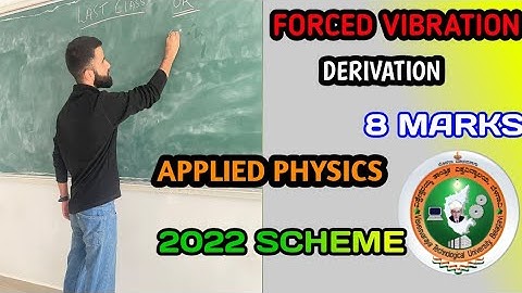 Oscillations And Waves Module 1 Vtu |Applied Physics| Important question 8 Marks