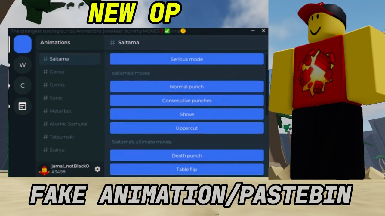 [BEST] Script The Strongest Battlegrounds I FAKE ANIMATION I PASTEBIN I ...