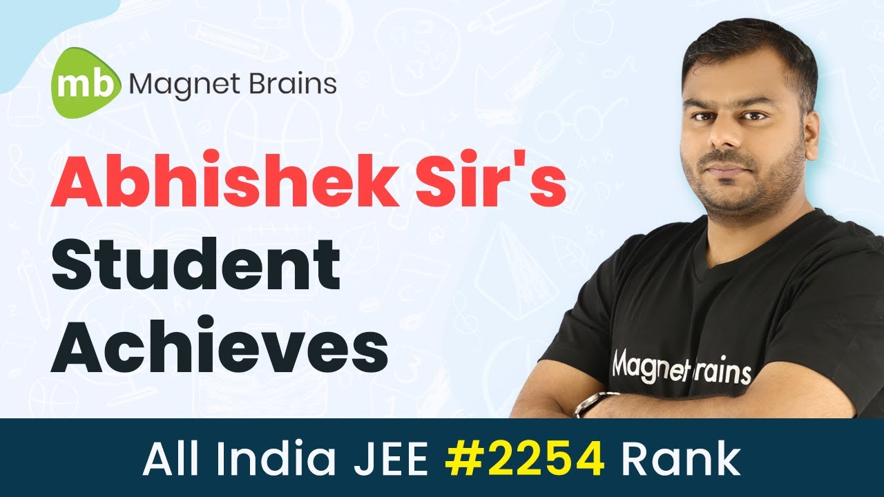 Brains' Chemistry Teacher Abhishek Sir's Student All India JEE