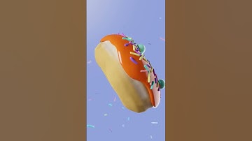 3D donut by Blender Guru’s tutorial #3danimation #3dart #donut #blendertutorial
