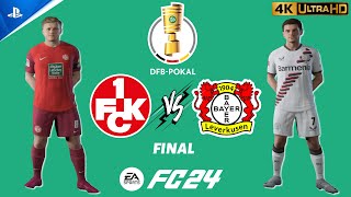 FC 24 - 1. FC Kaiserslautern vs. Leverkusen | DFB Pokal Final 2024 | PS5 [4K 60FPS]