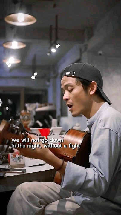 We Will Not Go Down (Song From Gaza)🇵🇸 #freepalestine #alleyesonrafah #music #coversong #shorts