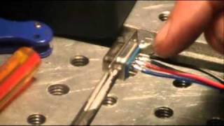 Soldering Stepper Motor DB-9 Connectors