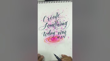 #2 Calligraphy #shorts #foryoupage #explorarpage #moderncalligraphy #brushpen || Artbykamalkant