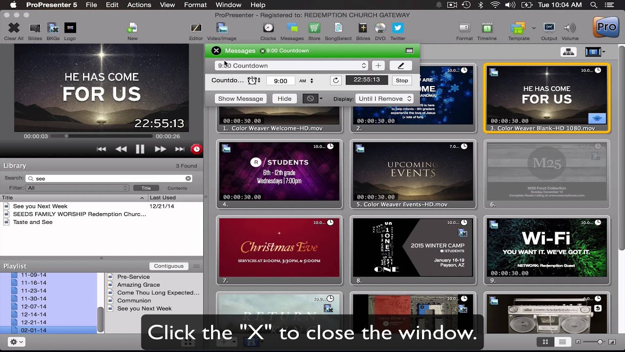 Starting and Stopping the Countdown Timer ProPresenter YouTube