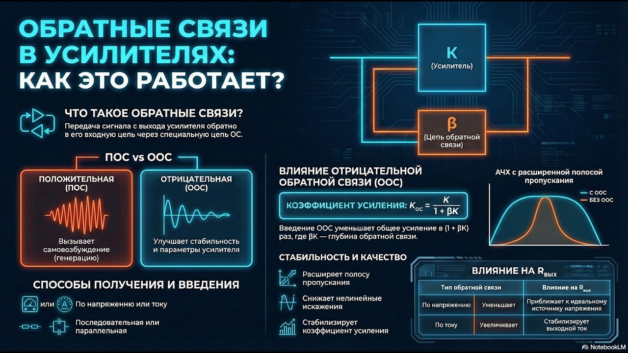 Обратные связи в усилителях