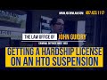 Can I Get a Hardship License on an HTO Suspension? | Hardship License | Law Office of John Guidry