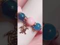 Blue and Rose Easy DIY Bracelet #diy #handmade #bracelet #beads #shorts