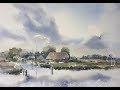 The Isle Tiengemeten in watercolour