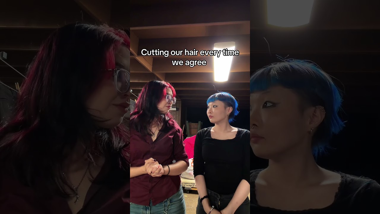 Cutting hair every time😭👀 @cinnflavg#tiktoktrend #friends #shortsfeed #bestie #challenge #fypviral