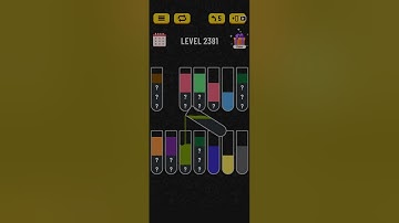 Water Sort puzzle level 2381 #puzzlegame #watersortpuzzle #solveitwithme #gamesolutions #solutions