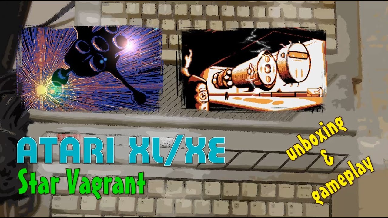 Atari XL/XE -=Star Vagrant=- unboxing&gameplay - YouTube