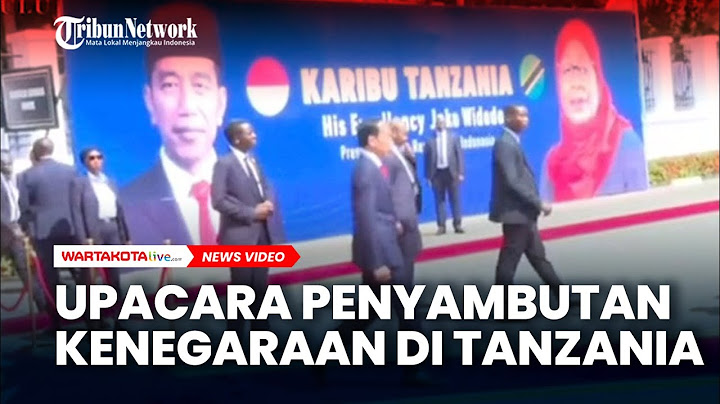 Presiden Joko Widodo Ikuti Upacara Penyambutan Kenegaraan di Tanzania