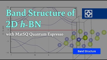 [Materials Square] Band structure of 2D h-BN | Quantum espresso