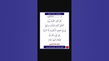 سورة ابراهيم - سورة 14 - اية 18