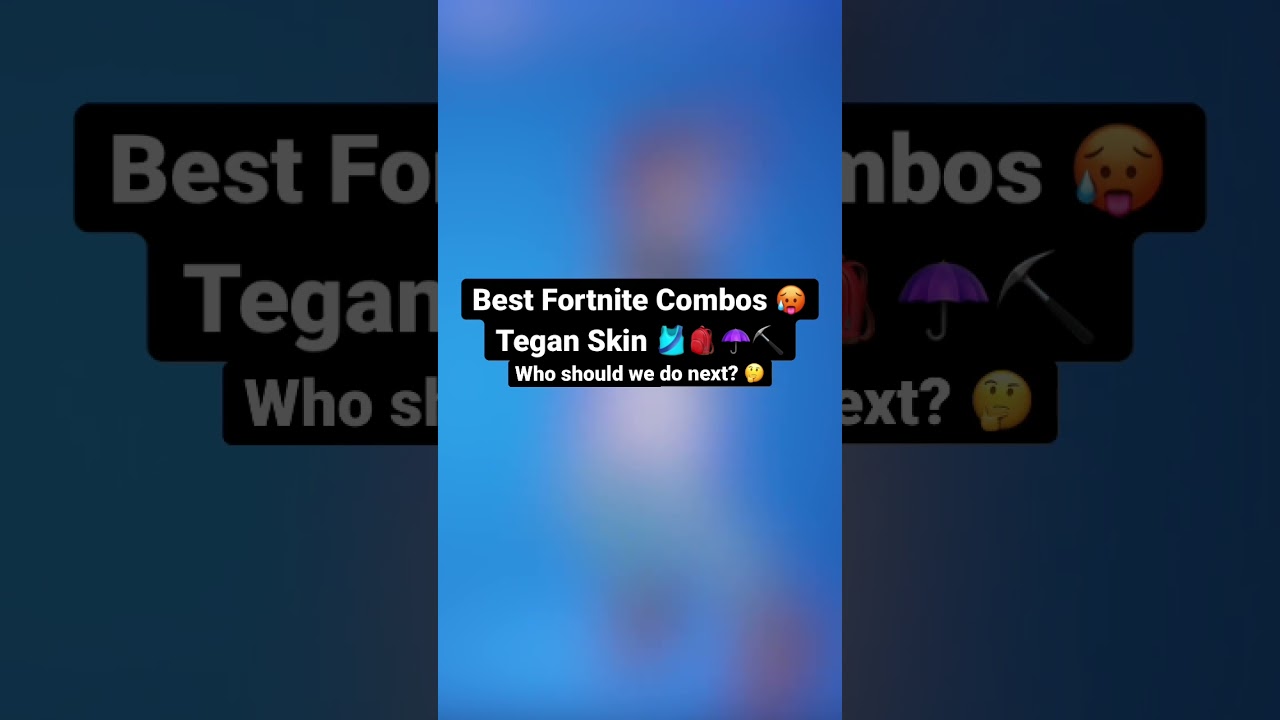 BEST Fortnite "Tegan" Skin Combos to use ASAP! 🥵