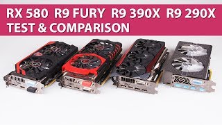 Amd Radeon Rx 580 Vs R9 Fury Vs R9 390x Vs R9 290x Test Graphics Comparison Youtube