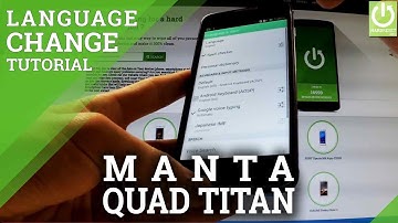 Languages in MANTA MSP5008 Quad Titan - Change MANTA Language