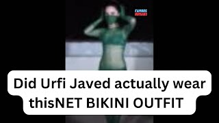 Urfi Javed did actually wear this 😵😵 Net see through Bikini outfit 🫣 Sexy Hot Urfi Javed