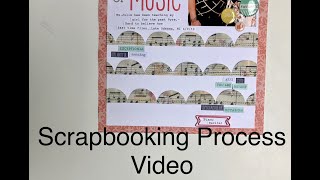 Scrapbooking Process Video #40 / Piano Recital Layout
