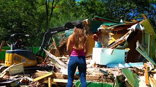 DEMOLISHING A Mobile Home