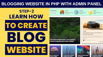 Database Design of Blog Website in PHP MySQL | Blogging Website in PHP with Admin Panel - Step2