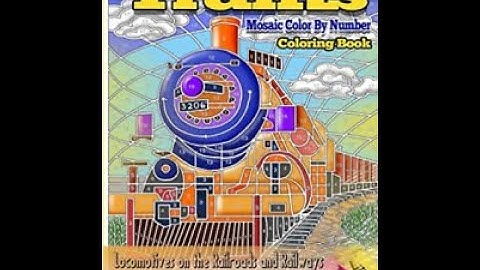 Flip Through Color Questopia - Trains Color by Number Coloring Book