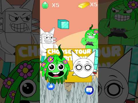 Gold or Emeralds - Win the Tetris game! Sprunki Incredibox .
