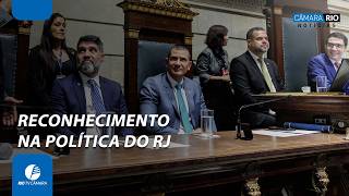Presidente da Alerj, Douglas Ruas, recebe Medalha Pedro Ernesto na Câmara do Rio