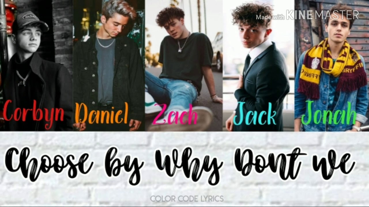 Choose by Why don't we| color coded lyrics - YouTube