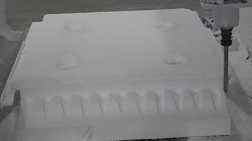styrofoam cutting pattern mould making cnc router milling machine