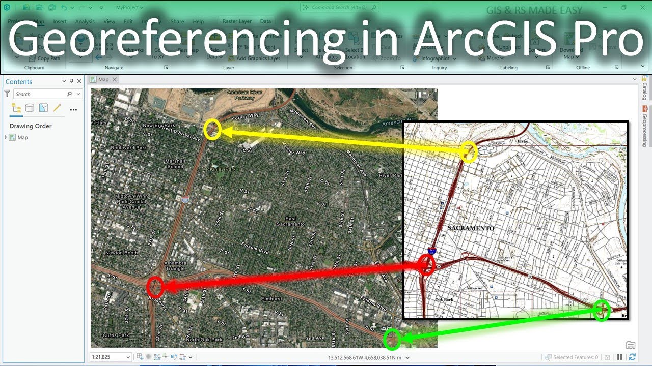 Georeferencing JPEG/JPG or Scanned Map in ArcGIS Pro | Step-by-Step Tutorial