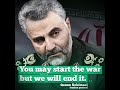 Iranian Major General Qasem Soleimani Threatening USA Iranian Major General Qasem Soleimani Threatening USA