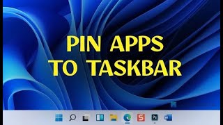 How To Pin Programs To Taskbar In Windows 11 2024 Tech Related Tips Mp3 ...