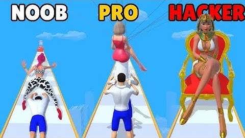 build a queen 👑 noob vs pro vs hacker all max level iOS trailer gameplay.