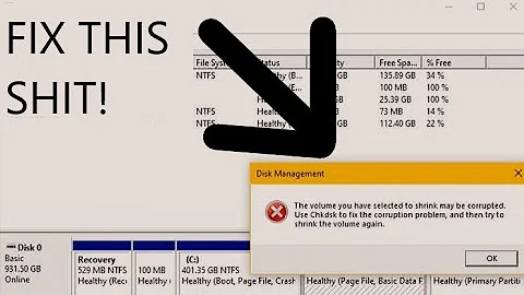 How to fix disk corrupted problem while shrinking a disk