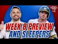 Week 8 preview twostart pitchers  sleeper hitters  fantasy baseball advice