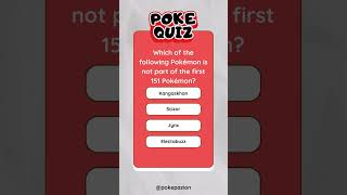 PokéQuiz Question 18 #pokemon