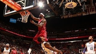 Lebron james rises up over rookie ben mclemore for the huge poster
slam. visit nba.com/video more highlights. about nba: nba is premier
profe...