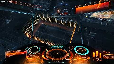 Elite: Dangerous Alpha 4.03 - Cmdr Mallen having docking problems ;)