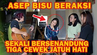 PRANK CAFE !!! ASEP BISU BERAKSI, SEKALI BERSENANDUNG TIGA CEWEK JATUH HATI