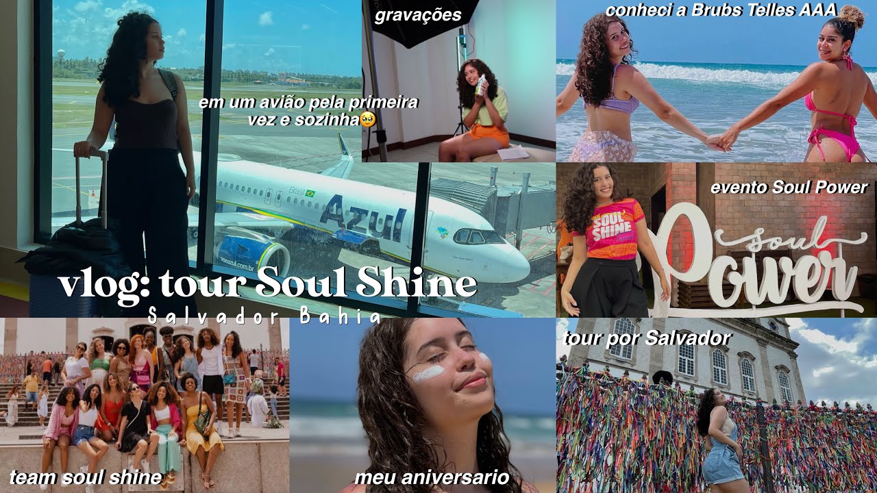 vlog: primeira vez em um avião - tour Soul Shine em Salvador Bahia 🥹✈️