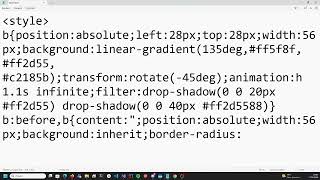 Heart with HTML.