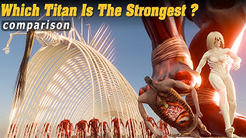 Titan - Attack On Titan Comparison 2024 | 3D Size Comparison