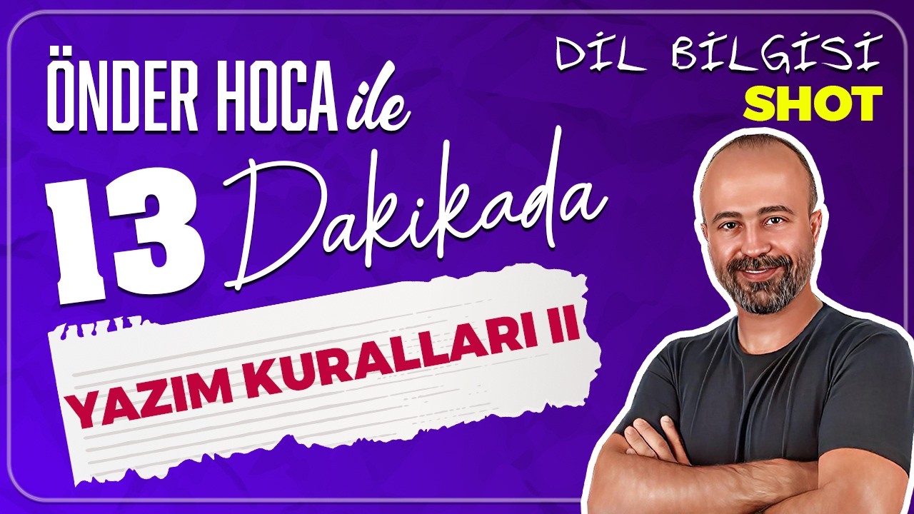 Yazım Kuralları! Soru Yakalayacak Bu Video! 🚀 Türkçe / Önder Hoca 🚀 #kpss #yks #lgs