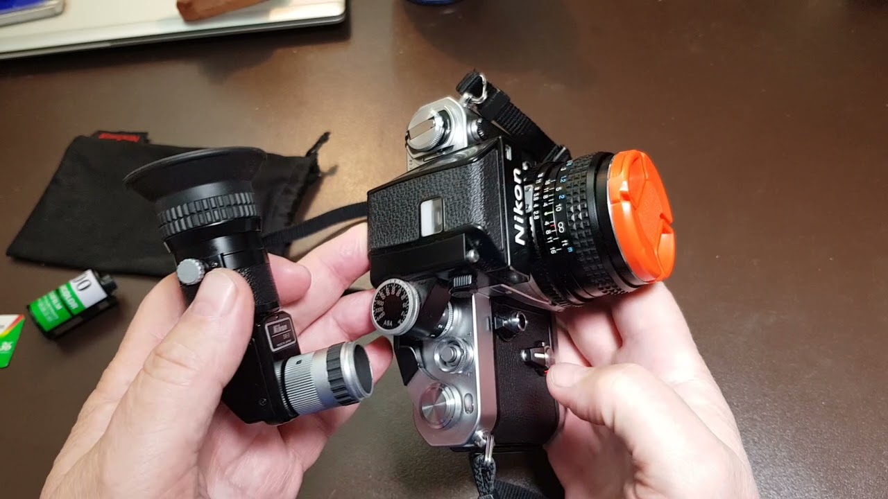 Unloading Film from Nikon F2 - How to Mount DR-3 Angle Viewfinder