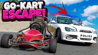 Escaping the Police in NEW Go-Karts is Awesome in BeamNG Drive Mods!