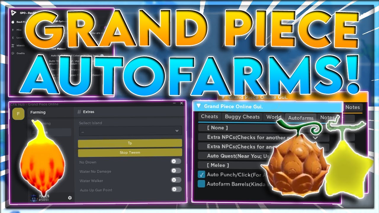 UPDATED] Grand Piece Online Script GUI / Hack, Get All Fruits, Auto Farm