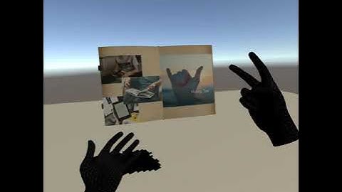 Oculus Quest Reading a book with Hand Tracking